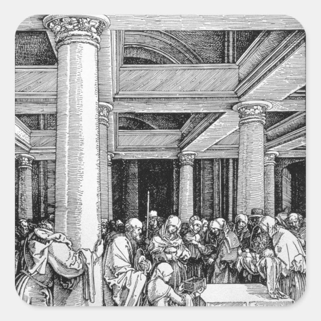 The Presentation in the Temple, c.1503/4 Square Sticker (Front)