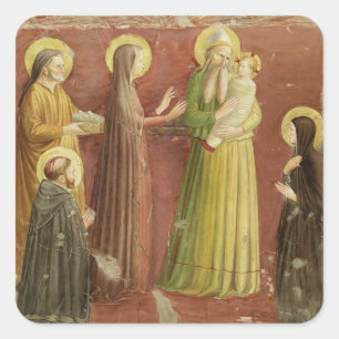 The Presentation in the Temple, from a series of p Square Sticker