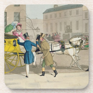 The Pressing Invitation, from 'Fashionable Bores, Coaster
