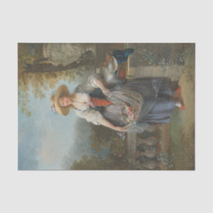 The Pretty Gardener by Jean-Frederic Schall Tissue Paper