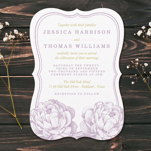 The Pretty Peony Floral Wedding Collection Invitation (Creator Uploaded)