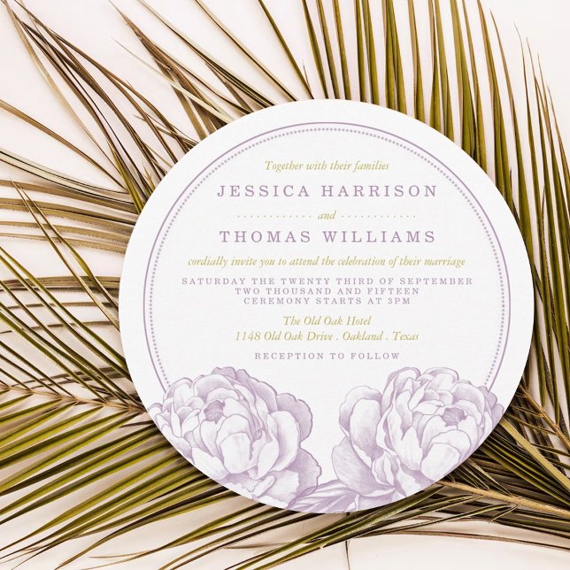 The Pretty Peony Floral Wedding Collection Invitation (Creator Uploaded)