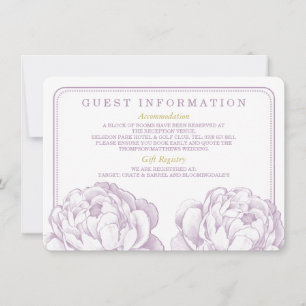 The Pretty Peony Floral Wedding Collection Invitation