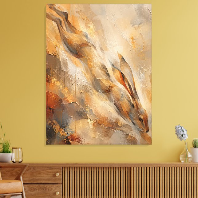The Prey Pursued – Trilogy Part One Canvas Print (Insitu(LivingRoom))