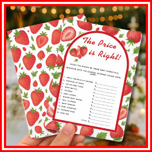 The Price is Right Strawberry Berry Sweet Game Invitation
