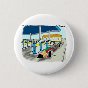The Price Of Gas Funny Cartoon Gifts & Collectable 6 Cm Round Badge