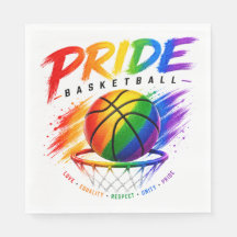 The Pride Basketball Rainbow Themed Design