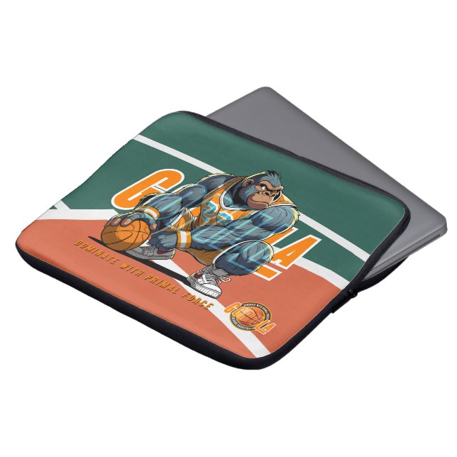 The Primal force of Basketball | 13" Laptop Sleeve (Front Top)