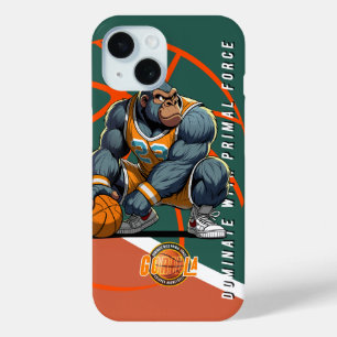 The Primal force of Basketball iPhone 15 Case