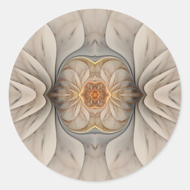 The Primal Om Classic Round Sticker (Front)