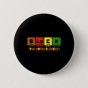 The Prime Element Black History Month Periodic Tab 6 Cm Round Badge