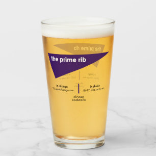 The Prime Rib Restaurants, Chicago, Skokie, IL Glass