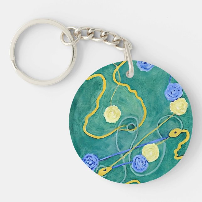 The Primordial Chaos by Hilma af Klint  Key Ring (Front)
