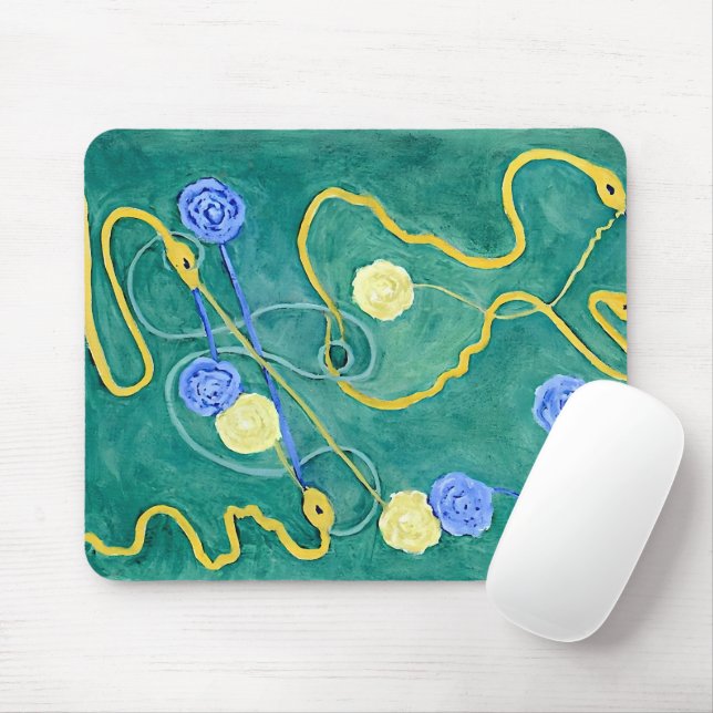 The Primordial Chaos by Hilma af Klint  Mouse Pad (With Mouse)