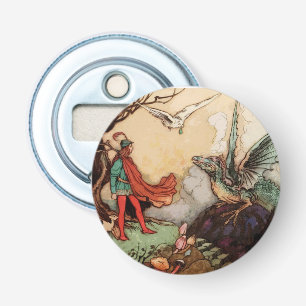 The Prince and the Dragon Bottle Opener Magnet