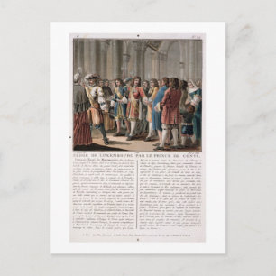 The Prince de Conti (1664-1709) praises the Duke o Postcard