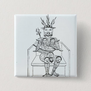 The Prince of Darkness 15 Cm Square Badge