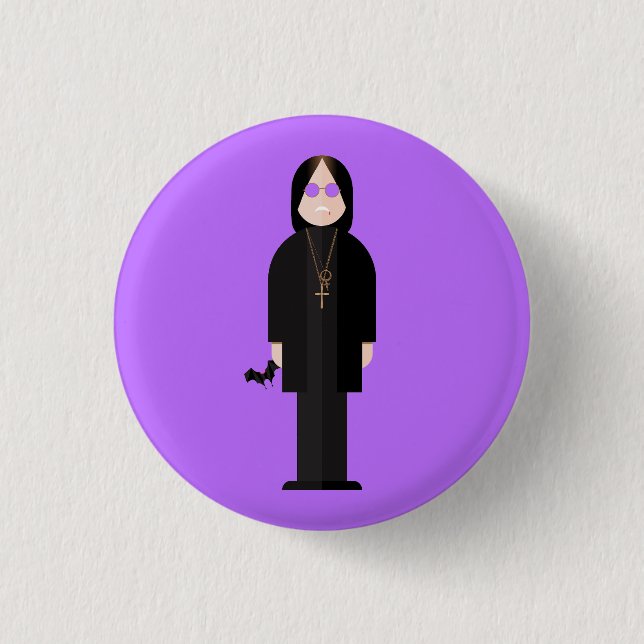 The Prince of Darkness – Rock Legend Button (Front)
