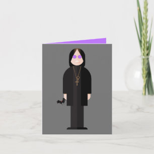 The Prince of Darkness – Rock Legend Greeting Card