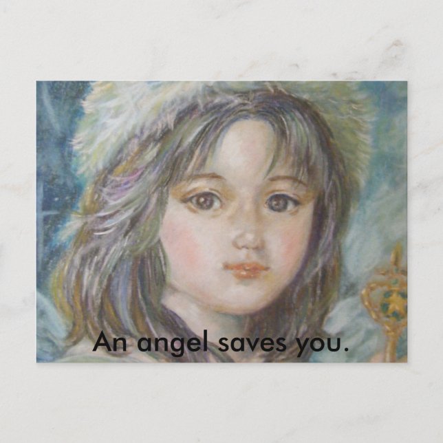 The prince of the angel., An angel saves you. Postcard (Front)