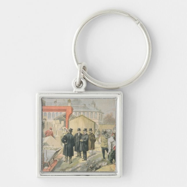 The Prince of Wales  Visiting the Building Key Ring (Front)