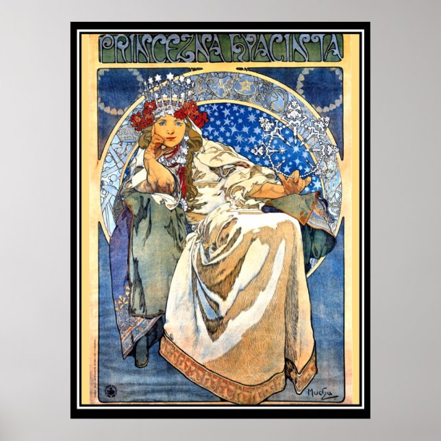 The Princess Alphonse Mucha Poster (Front)