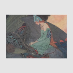 “The Princess and The Dragon” by Elenore Abbott Tissue Paper