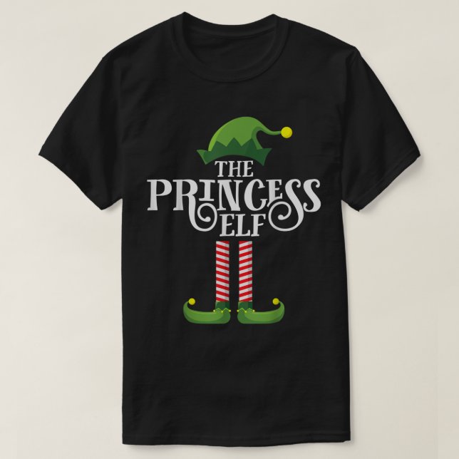 The Princess Elf Christmas Design T-Shirt (Design Front)