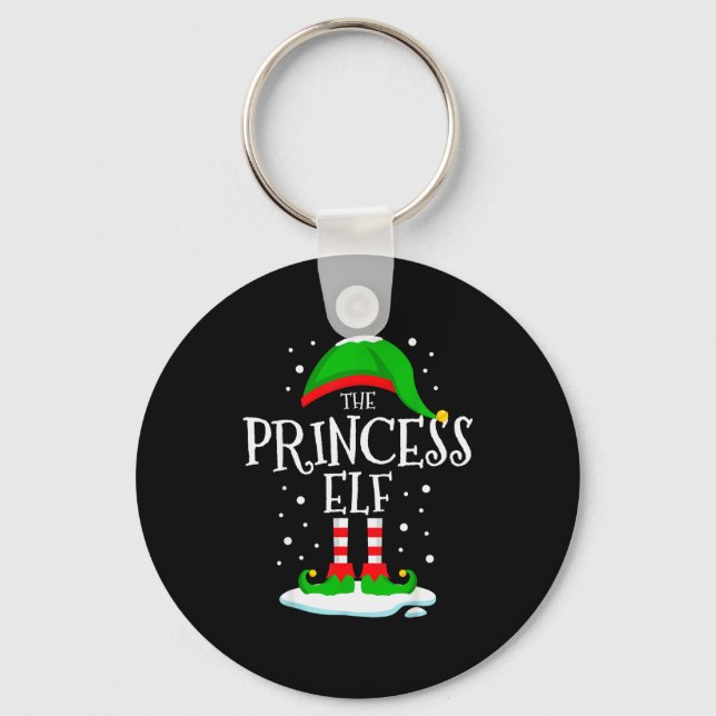 The Princess Elf Christmas Family Matching Xmas Wo Key Ring (Front)