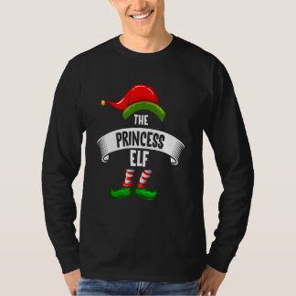 The princess Elf Claus Present Reindeer Snowman Ho T-Shirt