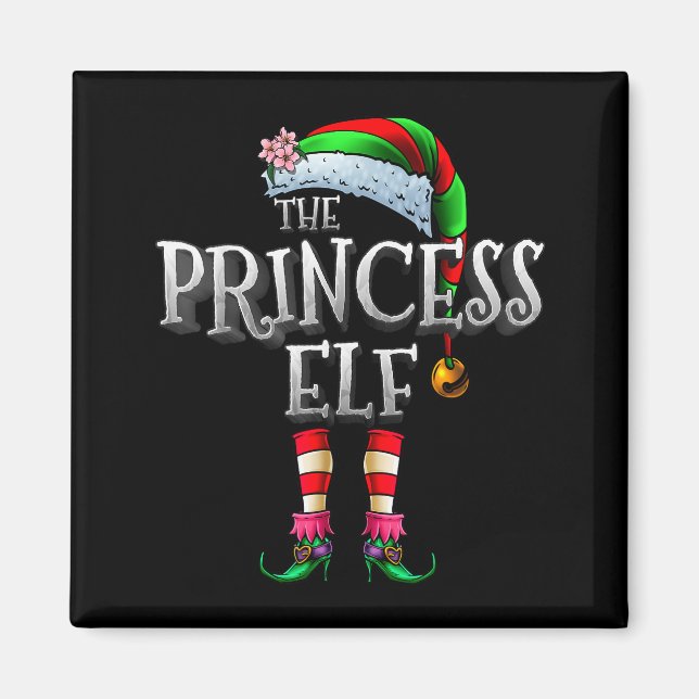 The Princess Elf Shirt Matching Family Funny Chris Magnet (Front)