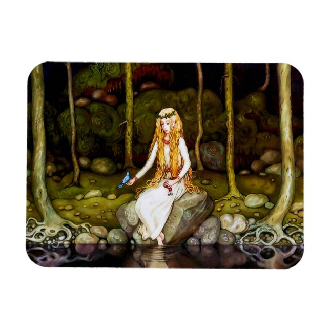 The Princess in the Forest Magnet (Horizontal)