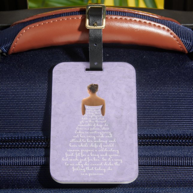 The Princess Luggage Tag (Front Insitu 2)