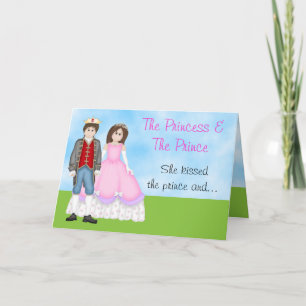 The Princess, Prince and Unicorn Birthday Card