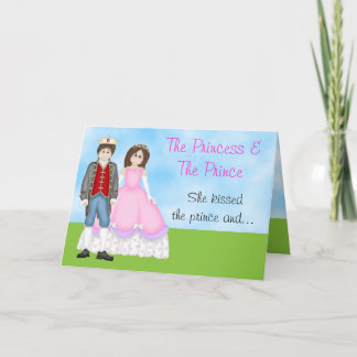 The Princess, Prince and Unicorn Birthday Card