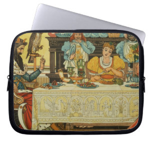 The Princess Shares her Dinner with the Frog, from Laptop Sleeve