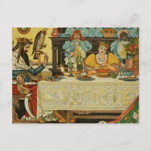 The Princess Shares her Dinner with the Frog, from Postcard
