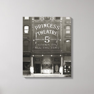 The Princess Theatre, 1910 Canvas Print