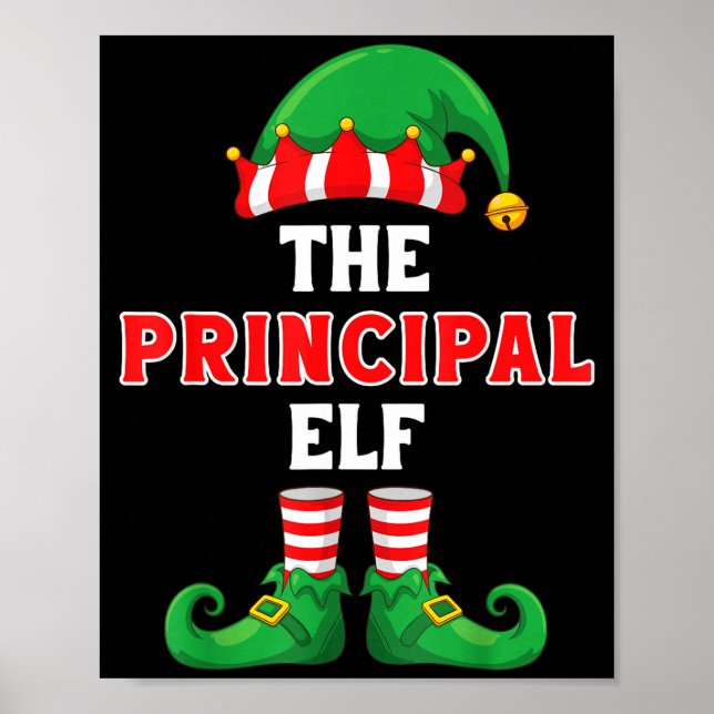 The Principal Elf Christmas For Principal School P Poster (Front)