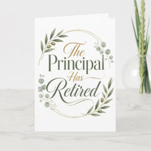The Principal Has Retired Gift Card