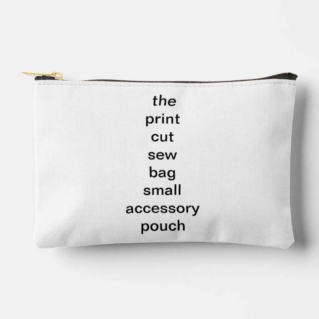 the print cut sew bag small accessory pouch (Front)