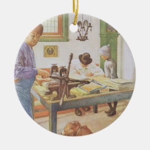 The Print Room, pub. in 'Lasst Licht Hinin'(`Let i Ceramic Tree Decoration