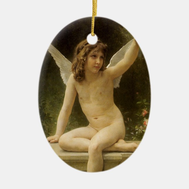 The Prisoner (Le Captif) by Bouguereau Ceramic Tree Decoration (Front)