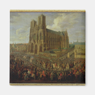 The procession of King Louis XV Magnet
