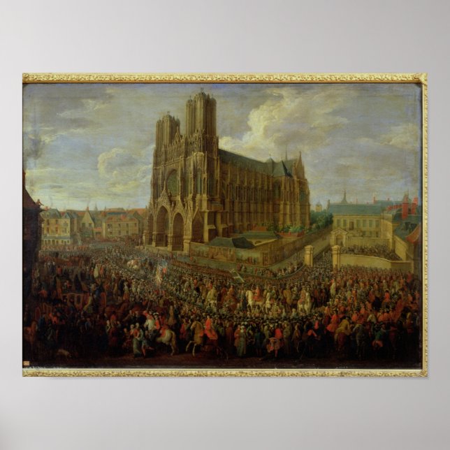 The procession of King Louis XV Poster (Front)