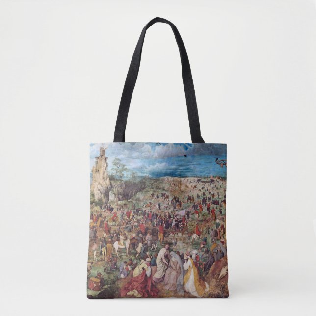The Procession to Calvary, Pieter Bruegel Tote Bag (Front)