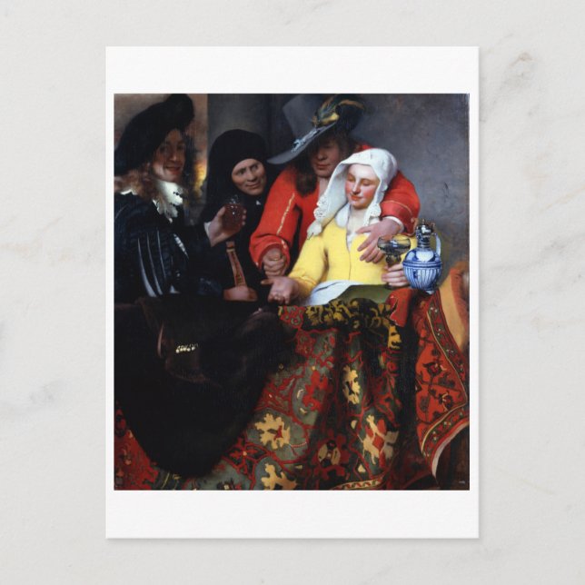 The Procuress by Johannes Vermeer Postcard (Front)