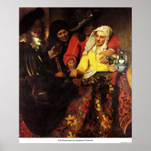 The Procuress by Johannes Vermeer Poster