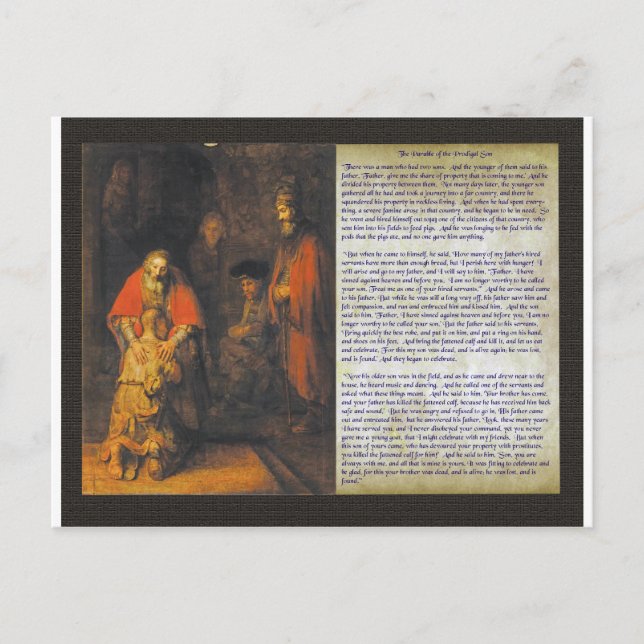 The Prodigal Son. Postcard (Front)