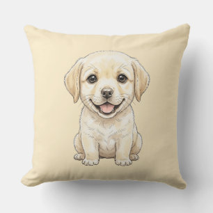 The Professional Beggar: Yellow Labrador Retriever Cushion